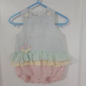 Vintage Samara Seersucker Bubble 3-6m